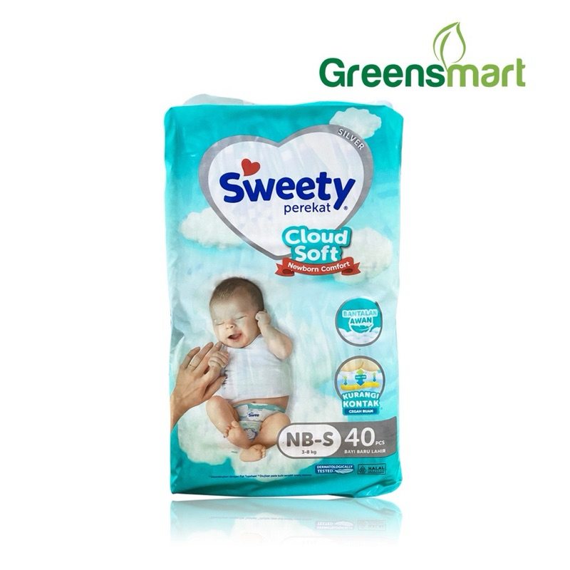 Sweety SILVER PAMPERS COMFORT NB S40 新生兒粘性尿布