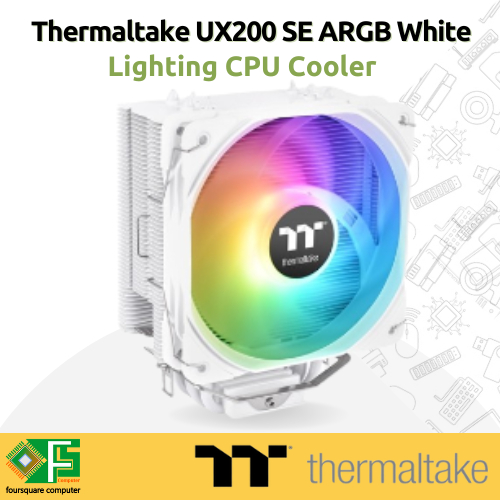 Cpu 冷卻器 Thermaltake UX200 SE ARGB 白色照明 CPU 冷卻器