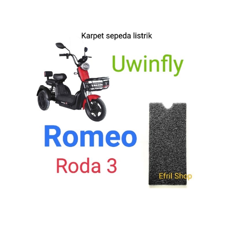 Uwinfly Romeo 三輪車電動自行車地毯加 3 輪