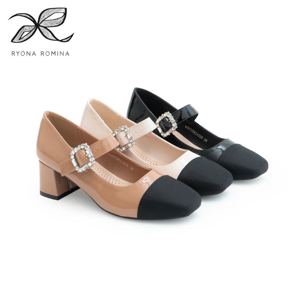 Ryona ROMINA VICTORIA-535 女式工作鞋粗跟 5cm