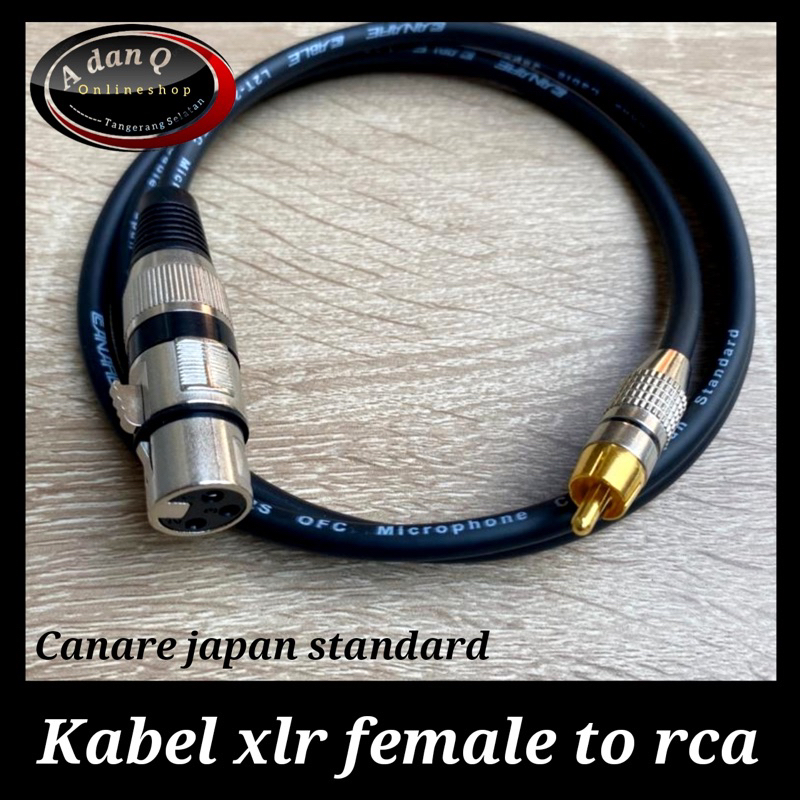 Xlr 母頭轉 rca 電纜