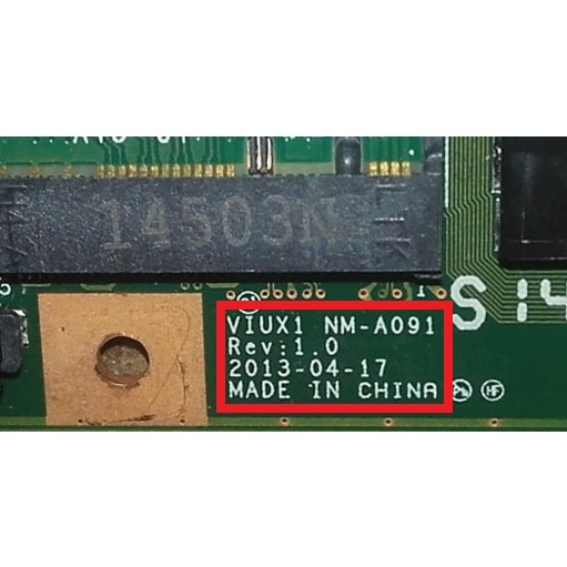 LENOVO Ic BIOS 聯想 ThinkPad X250 VIUX1 NM-A091 REV:1.0