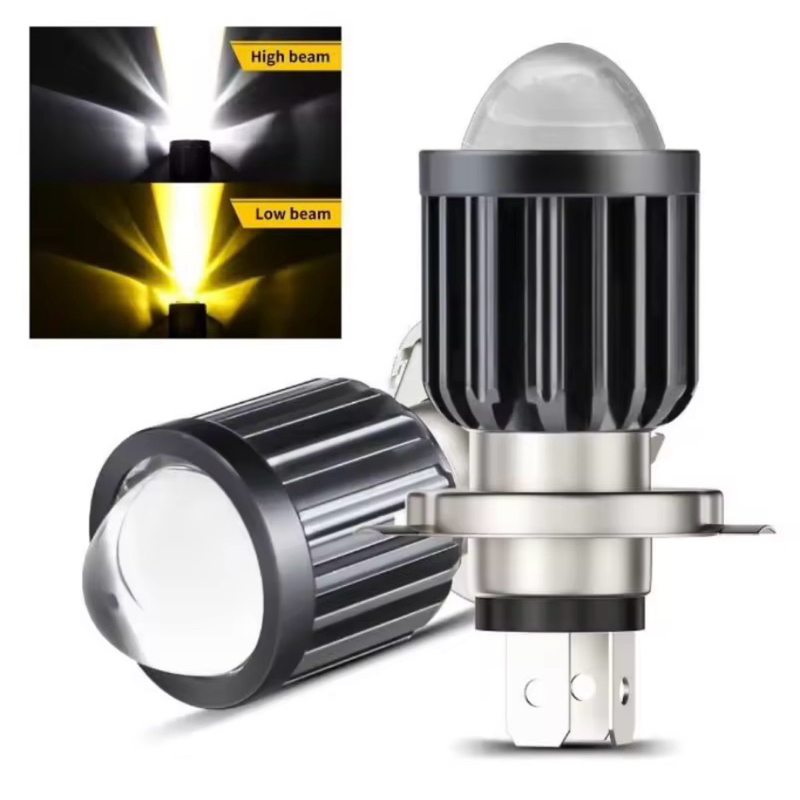 Putih 燈泡/前照燈 H4 AC DC Led 白色黃色適用於 Vixion,全新無反光鏡 byson CB 150