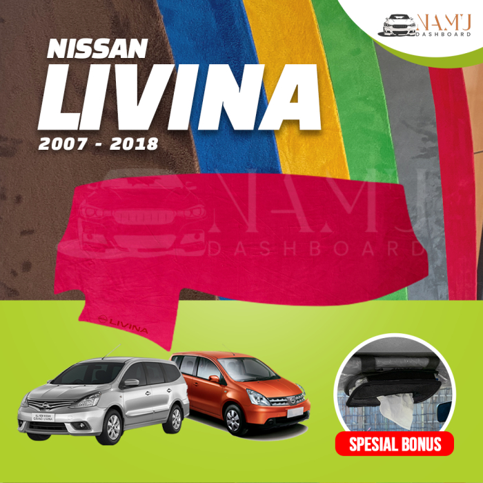 Livina 汽車儀表板毛皮套地毯儀表板保護器 NISSAN 2007 2008 2009 2010 2011 2012