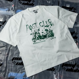 Post CLUB DROP I Spread Love T 恤寬鬆版型 Kaos 大碼棉 20 年代