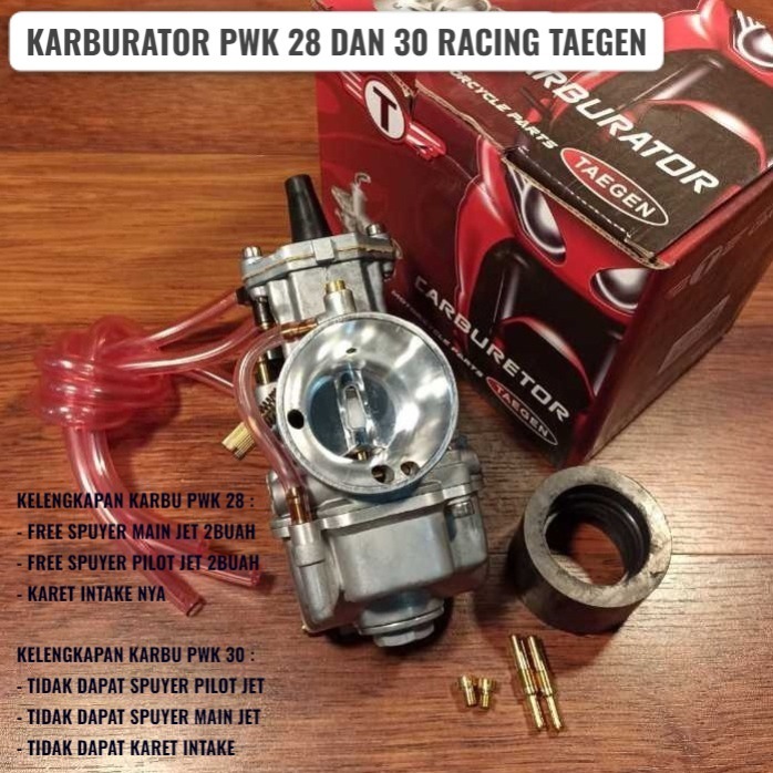 Pwk 28 和 30 層化油器 RACING TAEGEN 閱讀說明