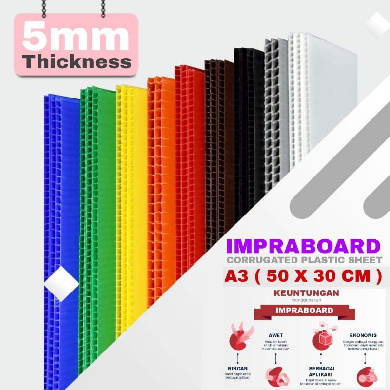 刮板防盜板 5mm A3 50x30cm 50x30cm 30x50cm 藝術板 PP板塑料紙板 Imfraboard