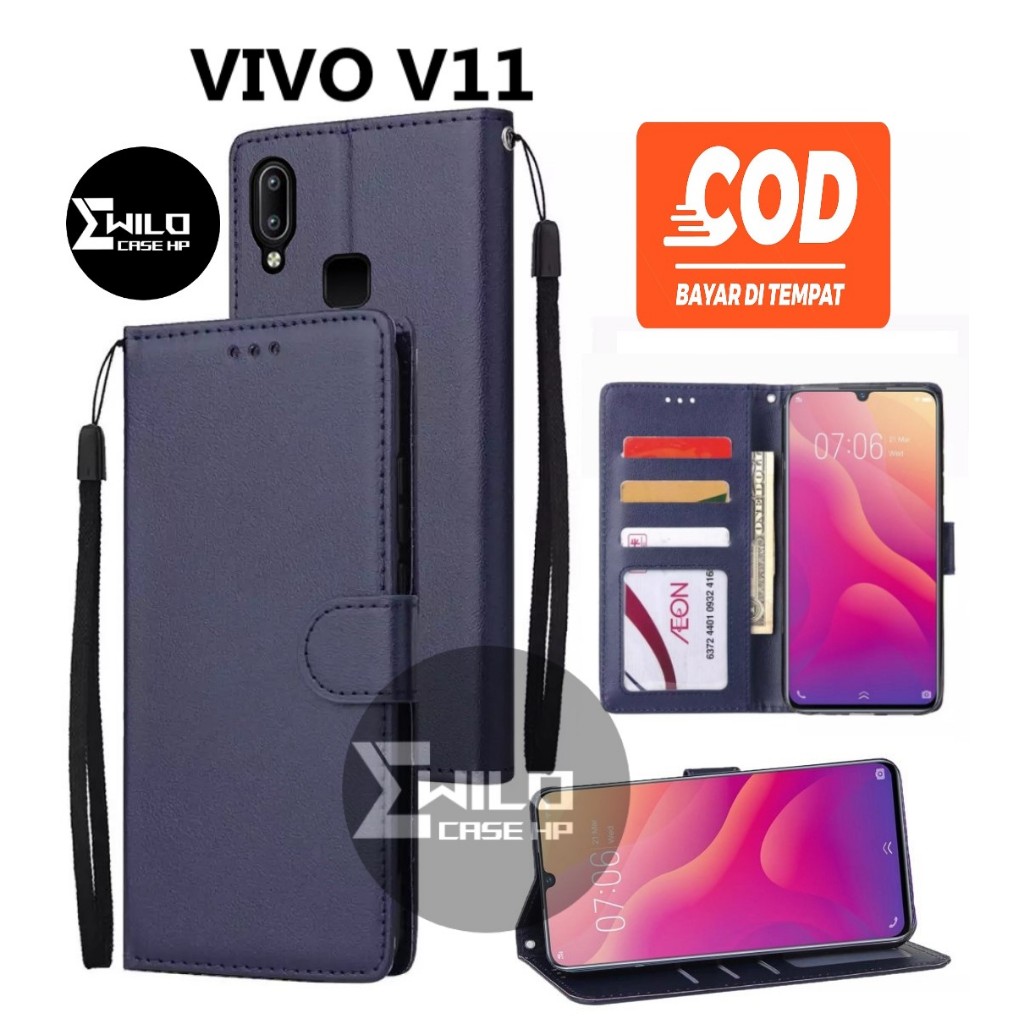 Hp 保護套翻蓋錢包 Vivo V11 高級皮革翻蓋錢包保護套/手機錢包保護套