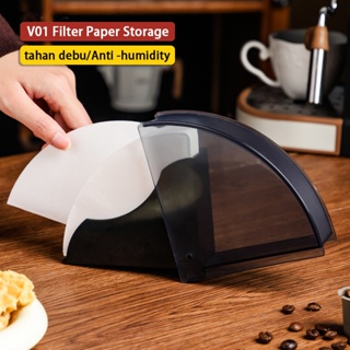 咖啡濾紙收納盒 V60 扇形濾紙 Cox V01 濾紙防塵收納濾紙架