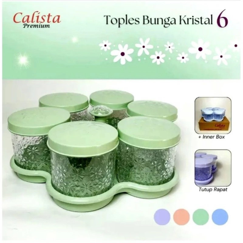 Calista 蛋糕罐 6 葉開齋節罐