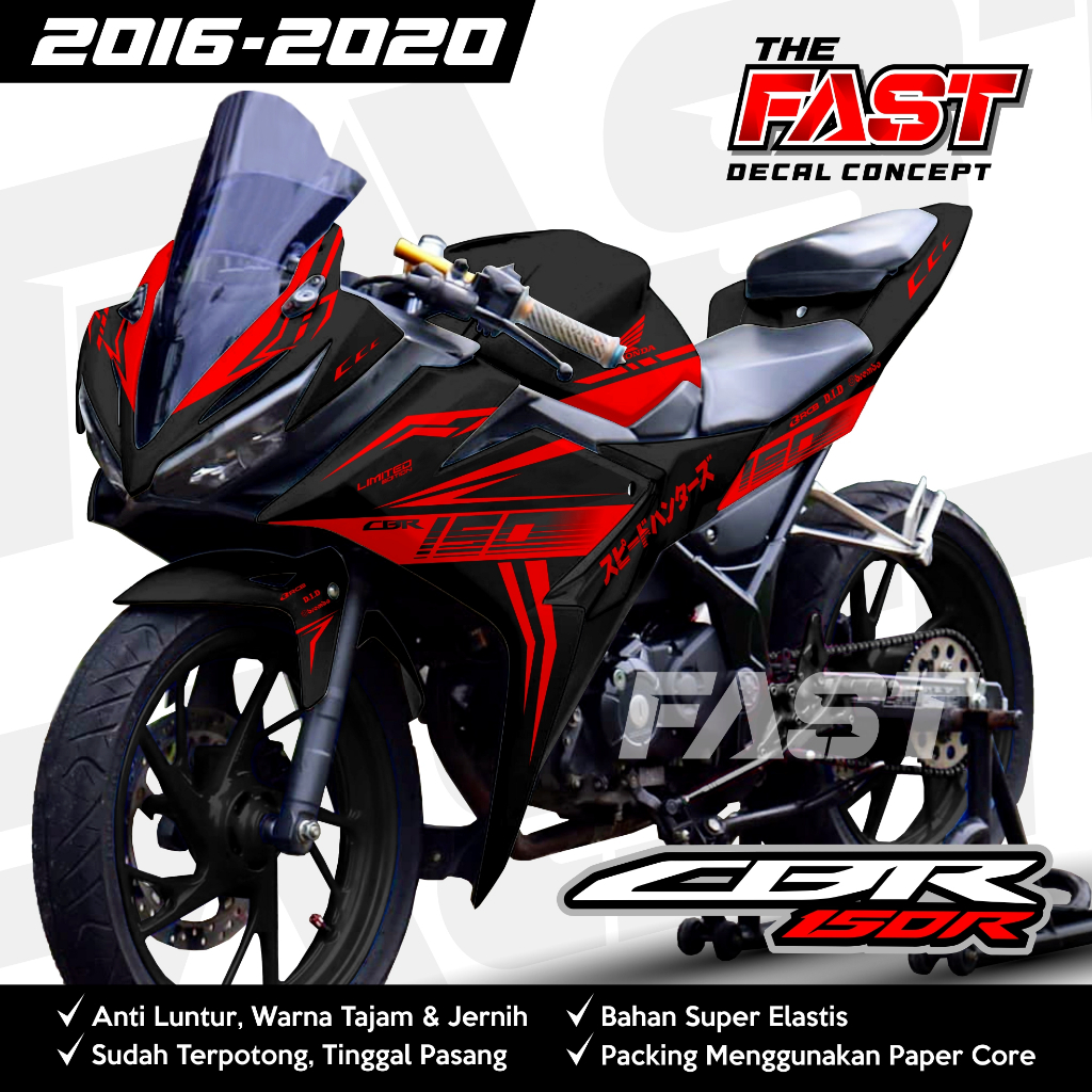 最新貼花貼紙條紋變化 CBR 150R 2016-2020 圖形圖案 fulblok CBR 150R FACELIFT