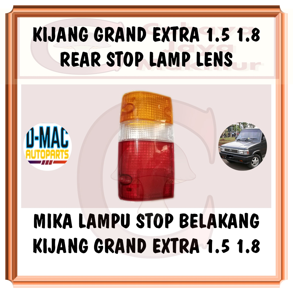 Pcs Mika 玻璃燈剎車燈剎車轉向信號森後豐田 Kijang Grand Extra 1.5 1.8 5K 7K K