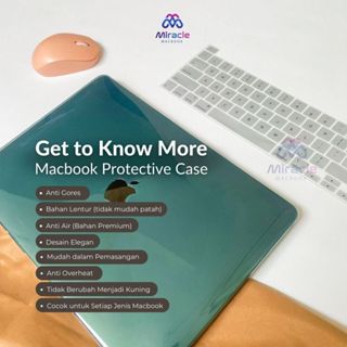 外殼 Macbook 水晶透明午夜綠透明外殼 mac book Air M1 Pro 11 英寸 13 英寸 15 英寸