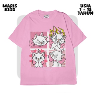 1-13 歲兒童 T 恤 MARISKIDS T 恤模型 CAT GIRL