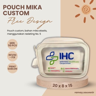 Pouch MIKA SABLON UK 20X8X15 POUCH MIKA 免費設計/POUCH MIKA 高級/小