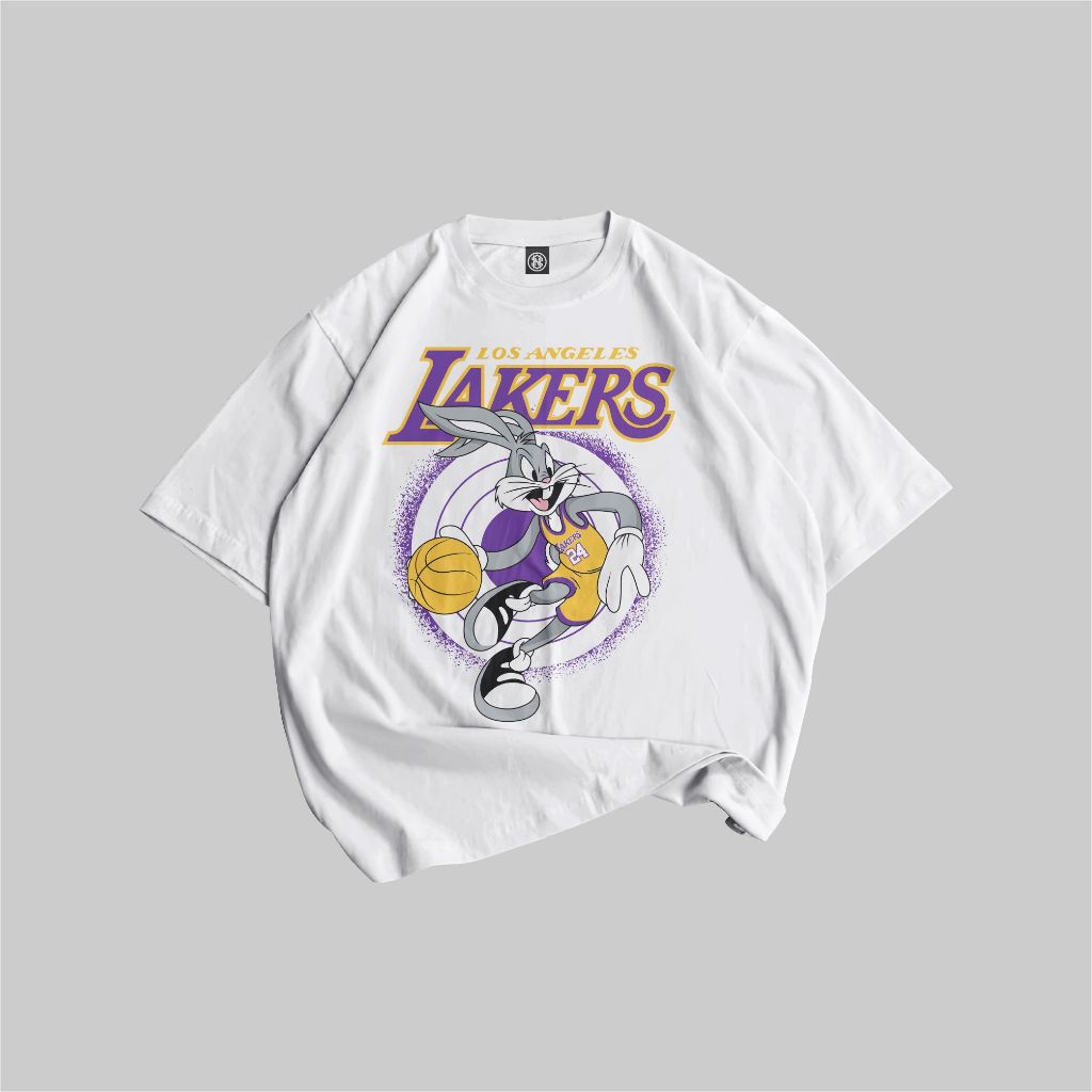 籃球襯衫男式女式 NBA T 恤籃球洛杉磯湖人隊