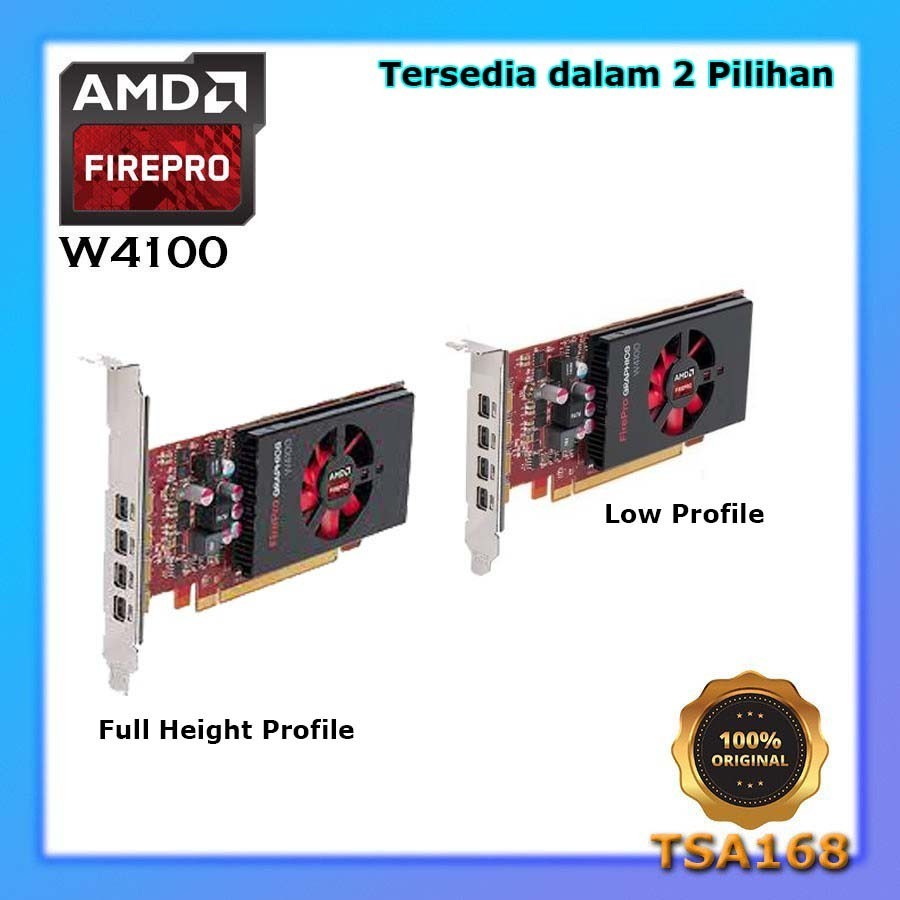 Amd FirePRO W4100 2GB DDR5 薄型 VGA 設計高端遊戲 OK