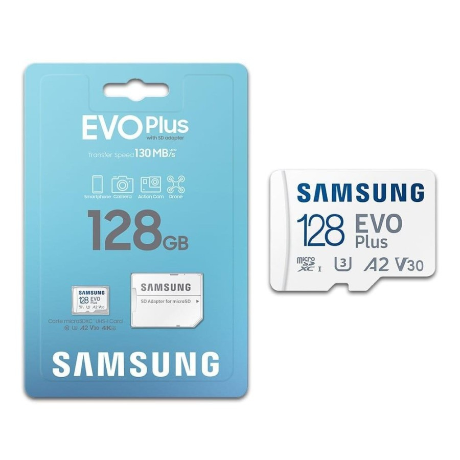 SAMSUNG 三星 Evo Plus MicroSDXC A2 128GB 微型 SD 適配器