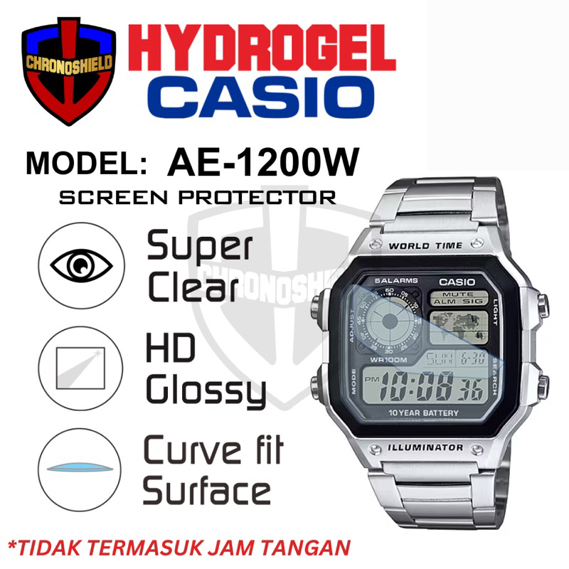防刮卡西歐 AE 1200 水凝膠手錶