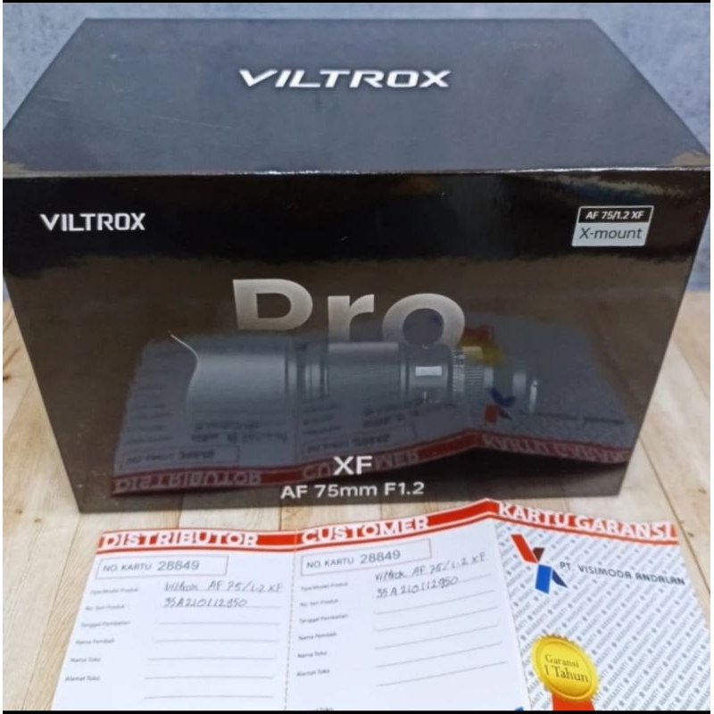 Viltrox AF 75mm 27mm F1.2 XF 適用於富士特殊保修
