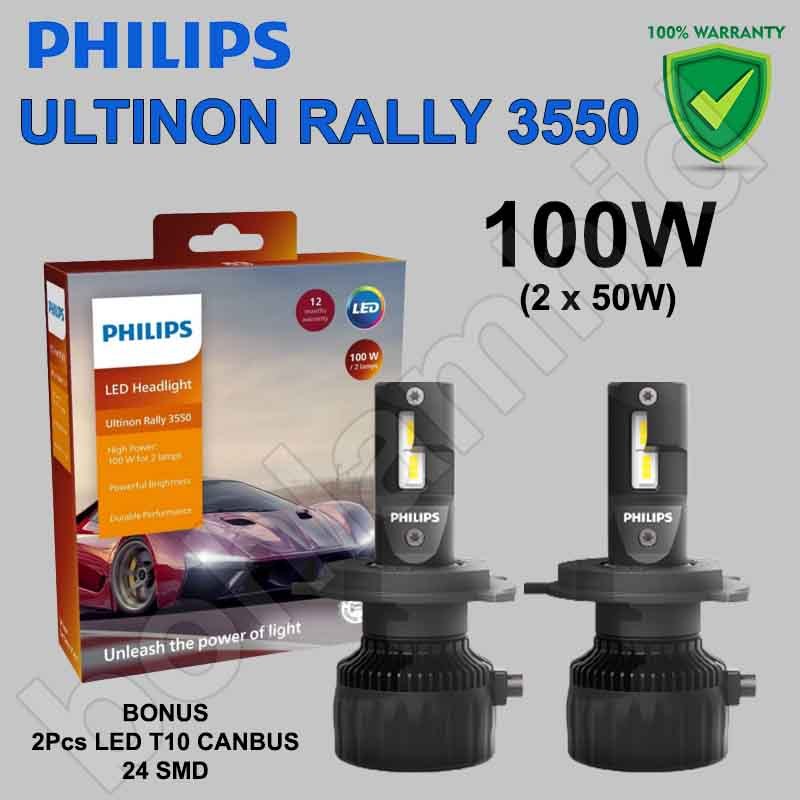 Led 飛利浦 Ultinon Rally 100 瓦汽車燈 H4 H11 H7 HB3 HB4 HIR2