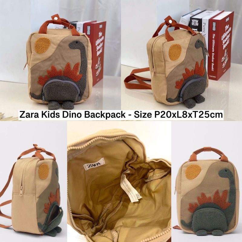 Zara 兒童背包配 PREMIUM Dino MOTIF Dino Zara 兒童背包