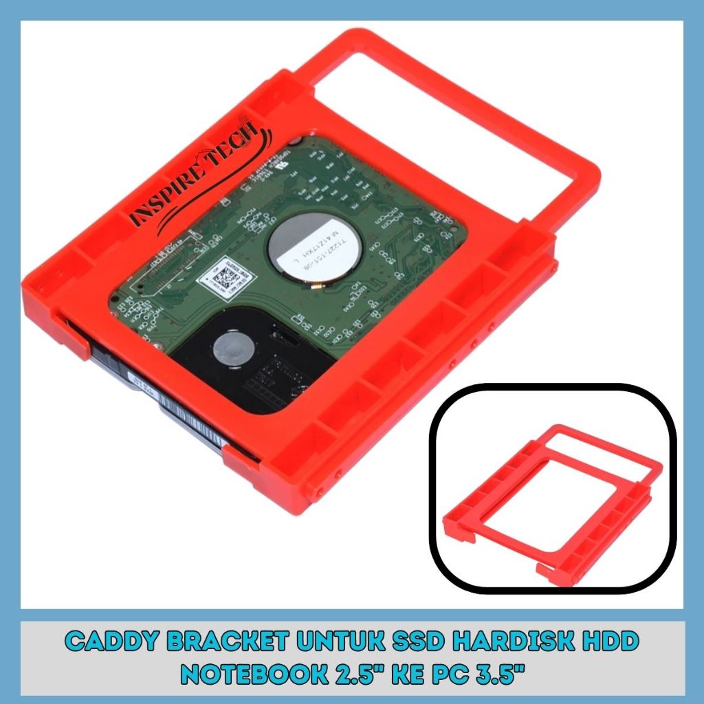 Ssd 硬盤 HDD 筆記本 2.5 轉 PC 3.5 的 Caddy 支架