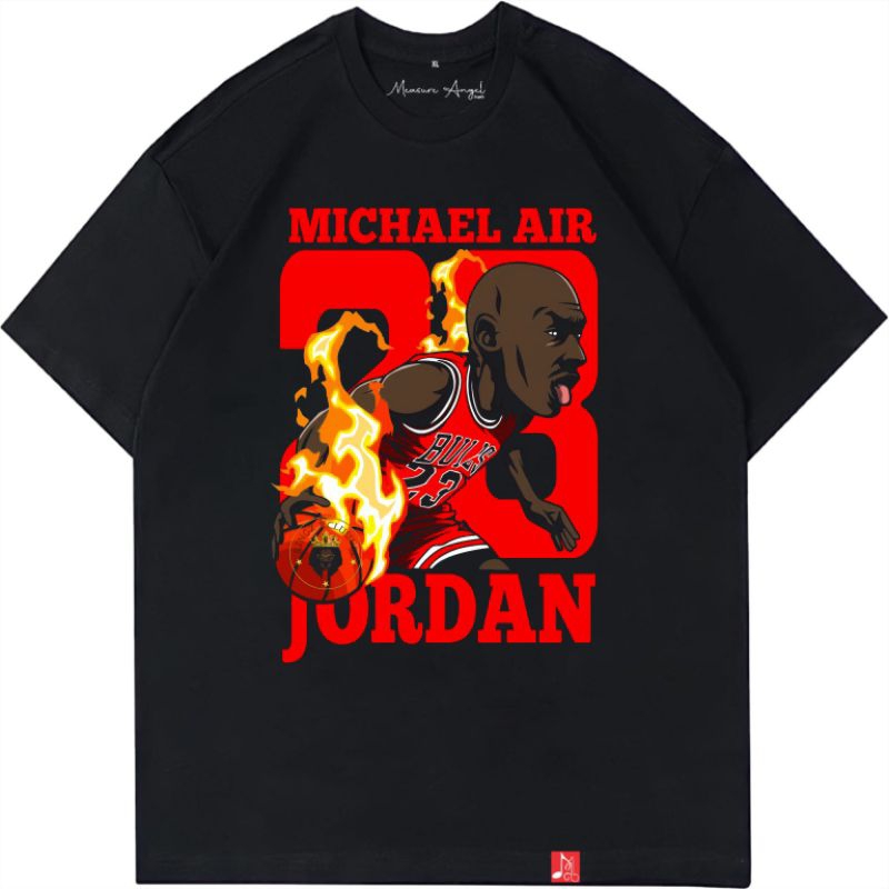 Toxic1805 復古 Michael Jordan Vol 2 黑色超大 T 恤 T 恤 T 恤 Distro 男士