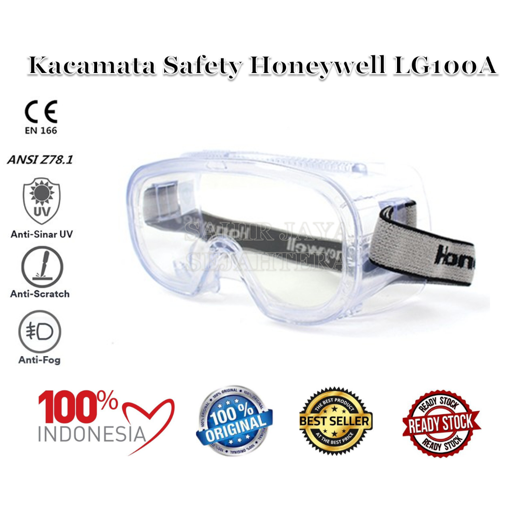 Googles Honeywell LG100A 安全眼鏡防刮防霧