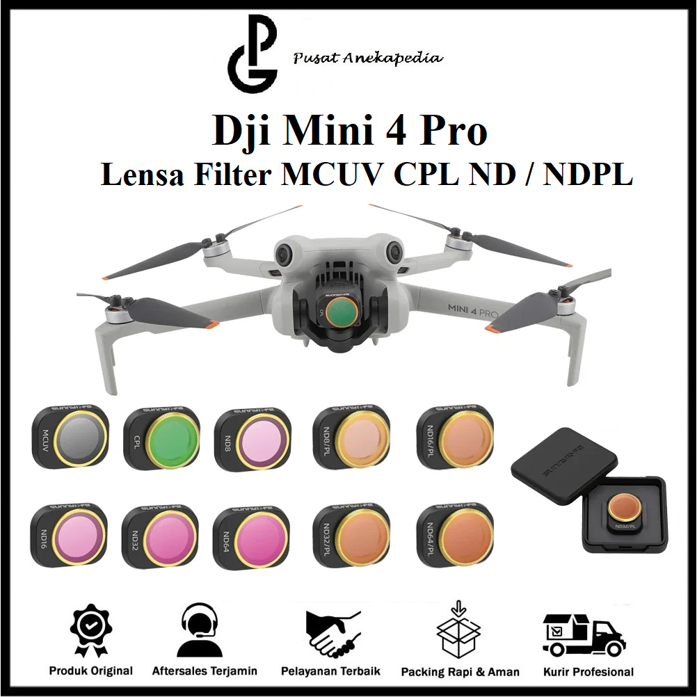 Dji Mini 4 Pro 濾鏡 MCUV CPL ND NDPL Mini 相機鏡頭 4 Pro 1 件原裝
