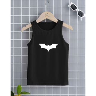 蝙蝠俠男女通用女孩男孩背心適合 2-12 歲短袖 T 恤兒童