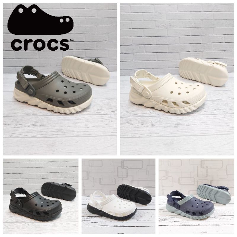 Crocs Duet Max II Clog 中性灰泥涼鞋