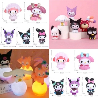 三麗鷗 禮帽套裝高級 Kuromi Sanrio 蛋糕裝飾 Sanrio PVC Sanrio 套裝娃娃 Kuromi