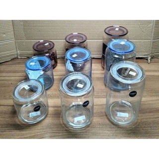 Luminarc 密封玻璃罐 Rondo Jar 透明冰藍色冰粉色帶密封 500ml 750ml 1000ml 0.5l
