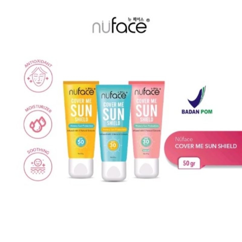 Nuface Cover Me Sun Shield 防曬霜 Nu face Sun Protect Cream 50g