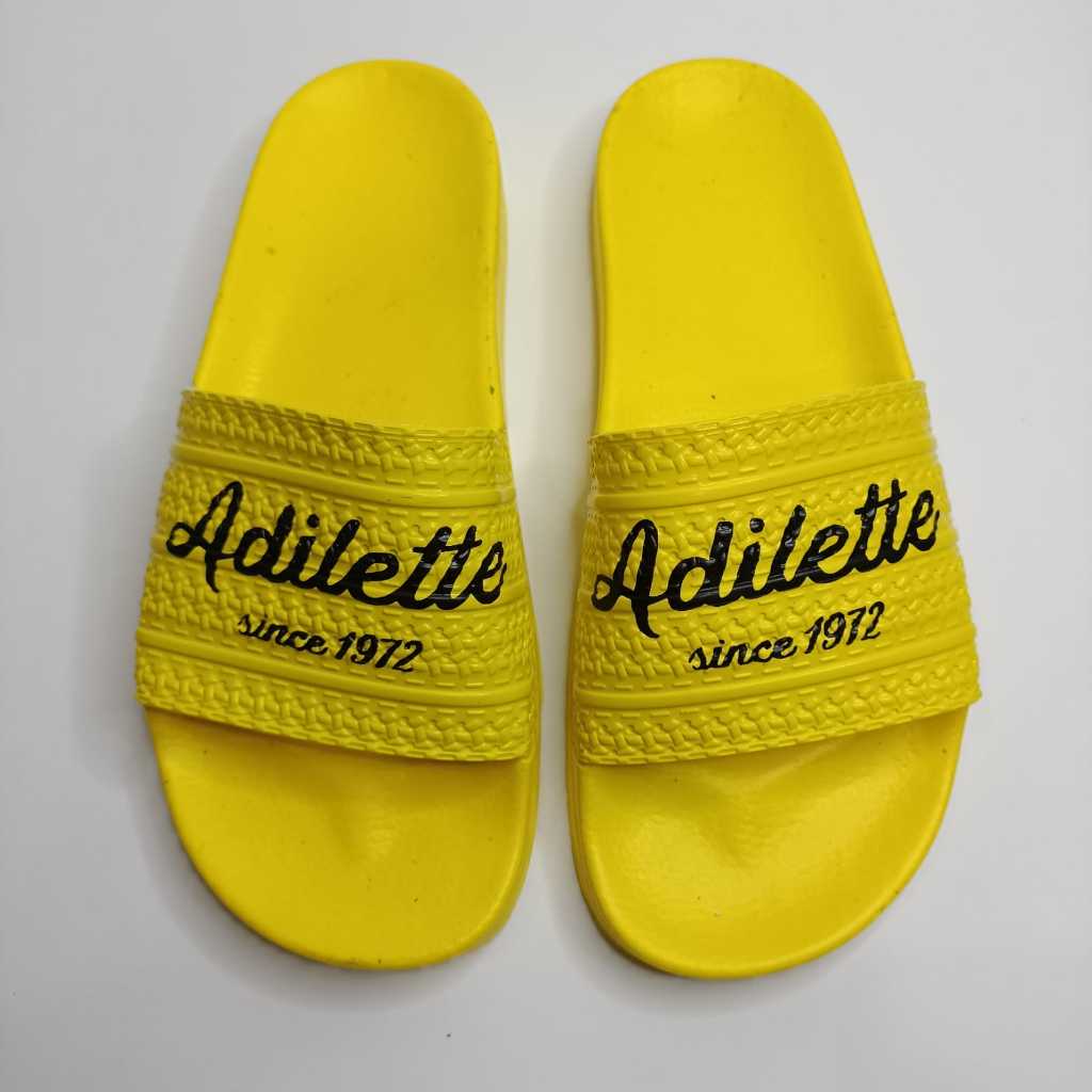 愛迪達 阿迪達斯 Adilette Since Yellow 37-44 優質坡度涼鞋男式女式