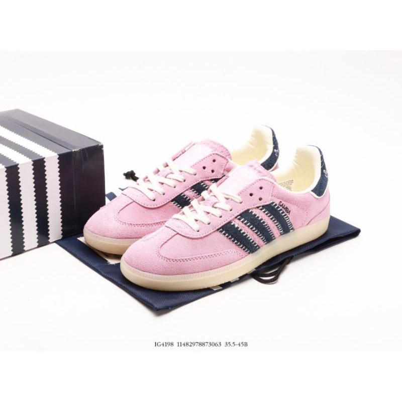 愛迪達 Adidas Samba OG X Notitle 粉色海軍 100 Original 鞋款