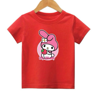 Katun Melody T 恤 Melody T 恤 PE 棉中性女孩男孩最新品質