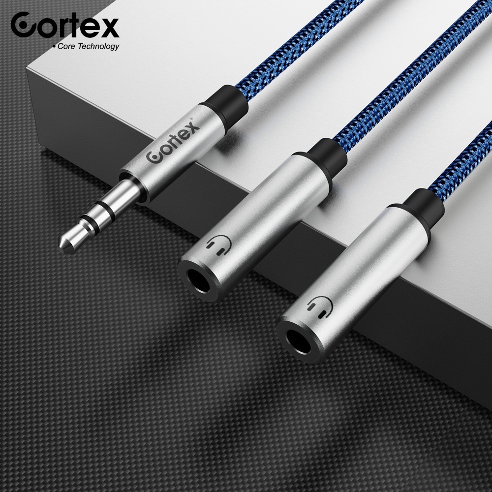 Cortex MH228 插孔 3.5 毫米 1 公對雙 2 母電纜雙耳機 2 合 1 雙音頻分配器