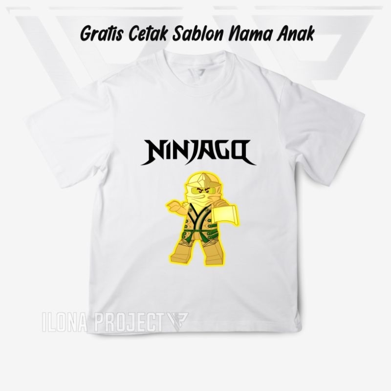 Ninjago 樂高男孩 T 恤配棉精梳 30 年代