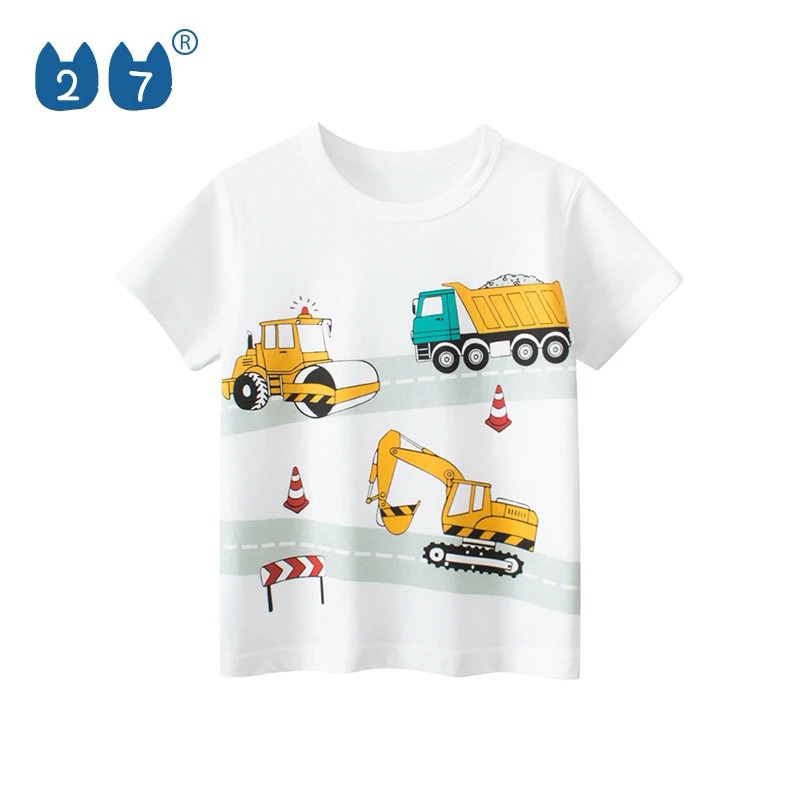 Katun兒童t恤短袖純棉材質進口t恤beco卡車形象韓版兒童t恤
