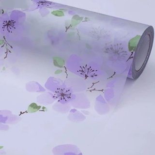 Ungu紫蘭花櫻花玻璃貼紙120cm寬