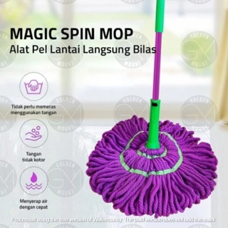 多用途超細纖維旋轉地板拖把 Magic Twist Mop