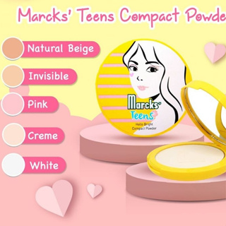 Marcks TEENS 粉餅 ALL VARIAN WHITE CREME 隱形粉色天然米色
