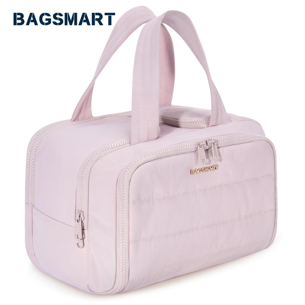 Bagsmart 化妝品化妝包便攜防水輕便寬開口旅行收納袋