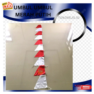 Merah PUTIH 紅白旗錦旗 ZIG ZAG MODEL ZIG ZAG 旗長旗