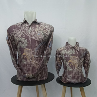 Katun Unggu mauve 蠟染/蠟染情侶父親和兒子紫色 mauve 優質棉 widjaya 蠟染