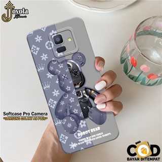 SAMSUNG JOYOLA 手機殼惠普三星 Galaxy A8 Plus Pro 相機時尚手機殼卡通軟殼三星 Gala
