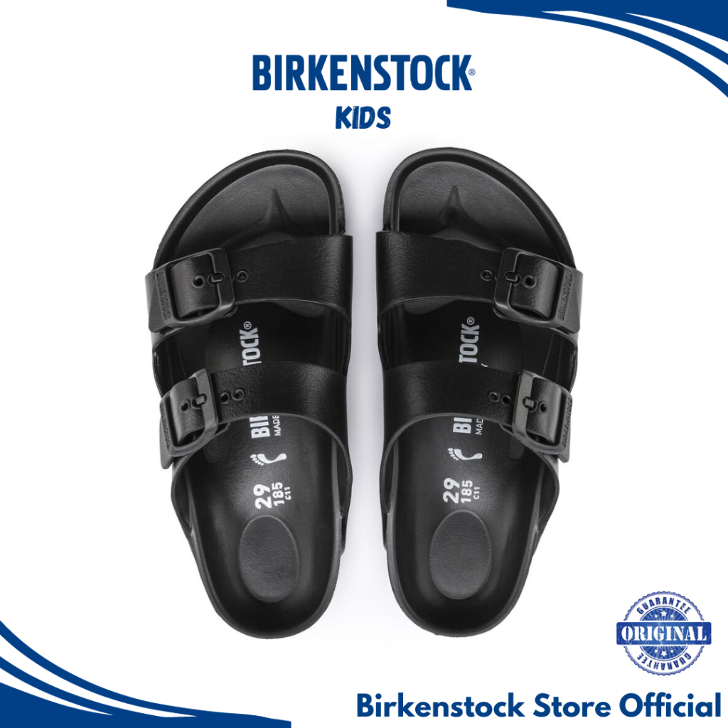 Birkenstock Arizona EVA 兒童黑色涼鞋