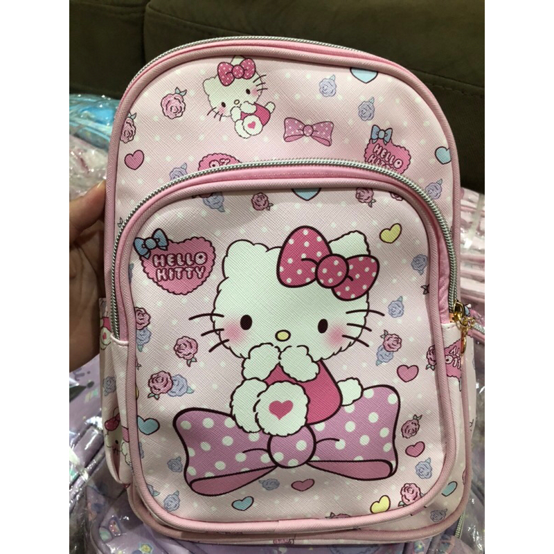 三麗鷗 Premium Hello Kitty 雙肩包 sanrio 幼兒園小學生書包肉桂皮包